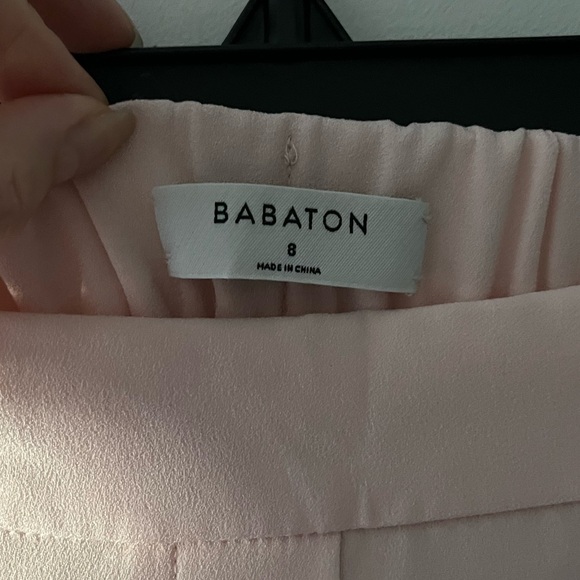 Aritzia Babaton | NWT Cohen Pants in Soft Blush Pink | Size 8 - Picture 8 of 11
